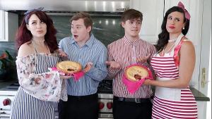 Busty Milfs Penny Barber and Jessica Ryan Caught Their Stepson Jerking Off Excessively – Swapmilf