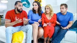 Milf Friends Vivianne De Silva and Mandy Waters Getting Fucked by Each Other’s Stepsons – Swapmilf