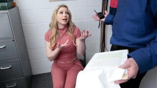 Blonde Suspect Sunny Lane Getting Strip Searched In The Mall Backroom – Liftermilf