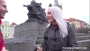 Delicious blonde gets invited to private photo shoot