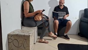 Flash of dick in the dentist’s waiting room and she groped it.