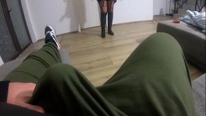 MilfyCalla- Face fuck,cum play while wearing a hot long down-jacket and slutty clothes 254-preview
