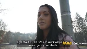 Tanned Czech Babe Picked Up And Fucked