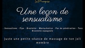 Une leçon de sensualisme – french audio solo gentle handjob praises