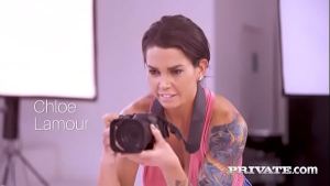 Chloe Lamour and Eveline Dellai, Photographer and Model Share a Stud