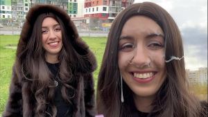 Girl in Fur Coat Thanks Guy for Helping With Broken Car and Lets Him Cum on Face – Katty West