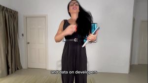 Obedient Secretary in Glasses Deepthroats Her Boss’s Thick Cock for a Bonus