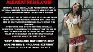 Sexy Hotkinkyjo self anal fisting & prolapse extreme 4K UHD