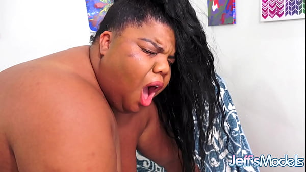 BBW Peaches Love Has Her Black Pussy Reamed with a White Cock