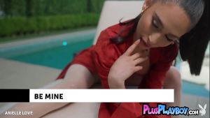 Beautiful Latina teen and sexy black babe exposed ass and amazing big tits