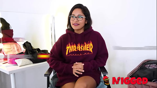 Interracial gangbang with Latina Lana Villafuerte. 3 big-cocked black guys for this nymphomaniac at Nigged