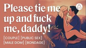 ASMR Audio Porn: Daddy Dom Takes Control with Rope Bondage in Risky Outdoor BDSM Hookup – Erotic Audio for Women