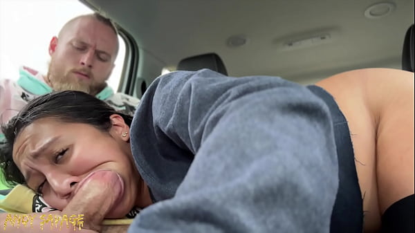 backseat of the car ANAL and THROAT with creampie