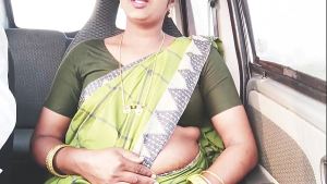 Beautiful Indian maid car sex Telugu dirty talks.