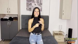 Tatiana – Fresh 18-Year-Old Colombian Beauty’s First Time on Camera