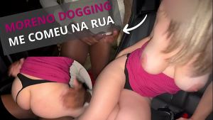 Dogging Night: NandaNua Used in the Street by a BBC Stranger While My Cuck Watched / Usada na Rua por um Negão Desconhecido na Frente do Corno