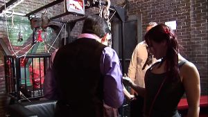 Sexy black woman, Kiesha Kane, takes on a white brunette girl, in this hot lesbian prison…