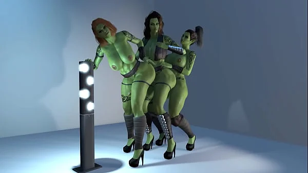 Futa Ork Standing Anal Train