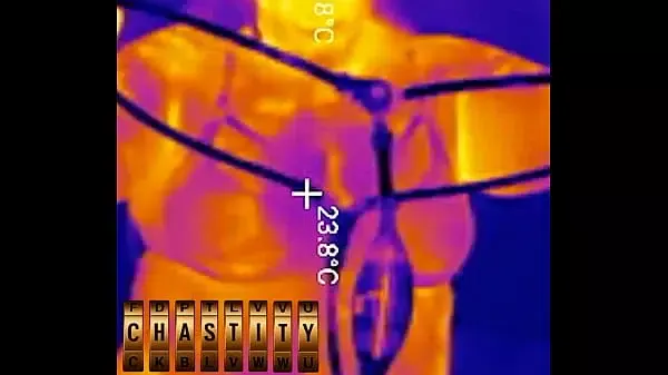 First Time LOCKED in Chastity Belt! Thick BBW Ass Fingered Deep Then Stuffed with 2 HUGE Butt Plugs Thermal POV (4K Portrait)