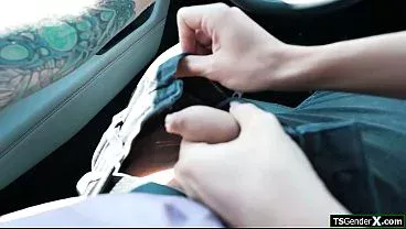 I picked me up a horny trans hitchhiker