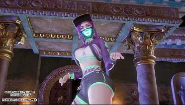 [MMD] MEOVV – HANDS UP Akali Sexy Kpop Dance League of Legends Uncensored Hentai 4K