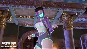 [MMD] MEOVV – HANDS UP Akali Sexy Kpop Dance League of Legends Uncensored Hentai 4K