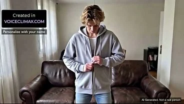 Blonde Twink First Gay Experience – AI Generated male Jerk Off Instructions – ASMR POV JOI