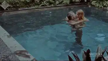 Sex in the private pool with stepsister