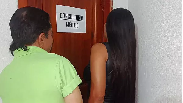 Lesbian doctor has lesbian sex with her patient, a beautiful busty and curvy MILF.