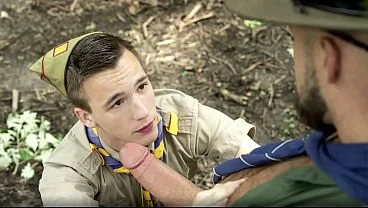 OPEN YOUR MOUTH, BOY! Scout boy Zac Steele has gay sex with Adam Snow! Watching this scene makes my mouth water and my hole twitch!