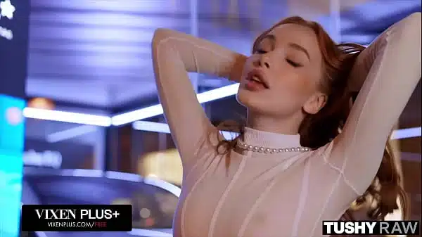 Long red hair and short white shorts you can look all over town, but you won’t find anything sexier than Megan on the streets tonight.