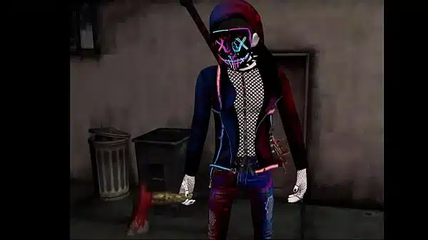 Hard sex with masks