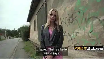 Take This Cash.. You Can Get More.. You Got The Physique For It (Cute Blonde Casted On Streets)