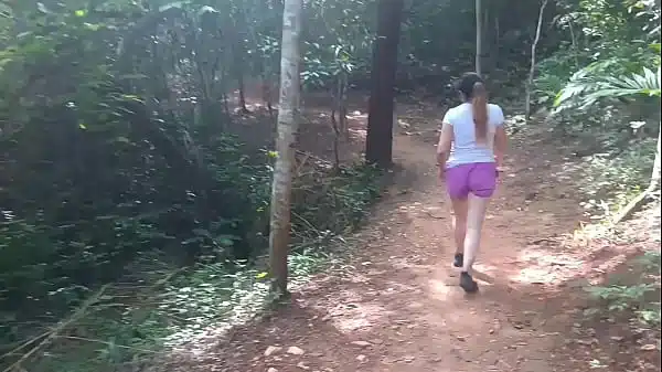 Sexo al aire libre con hermosa culona